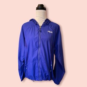 Blue Fila Windbreaker